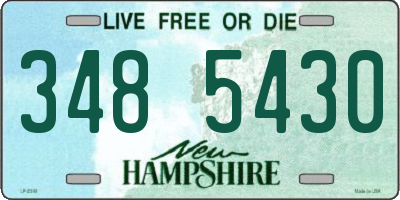 NH license plate 3485430