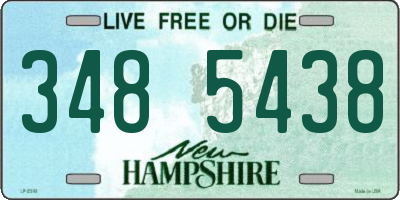 NH license plate 3485438