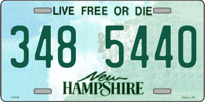 NH license plate 3485440