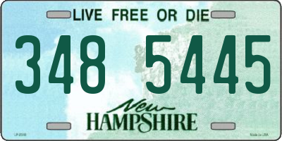 NH license plate 3485445