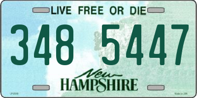NH license plate 3485447