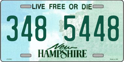 NH license plate 3485448