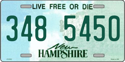 NH license plate 3485450