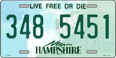 NH license plate 3485451