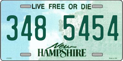 NH license plate 3485454