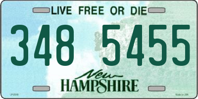 NH license plate 3485455