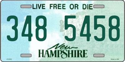 NH license plate 3485458
