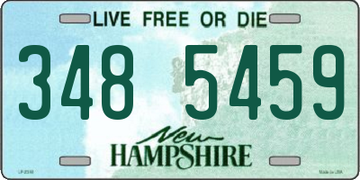 NH license plate 3485459