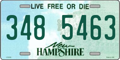 NH license plate 3485463
