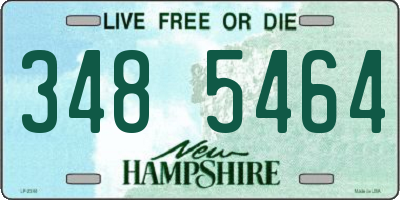 NH license plate 3485464