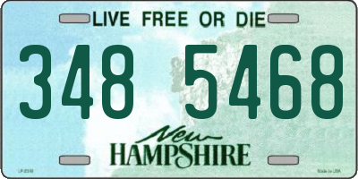 NH license plate 3485468