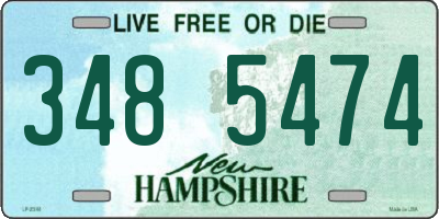 NH license plate 3485474