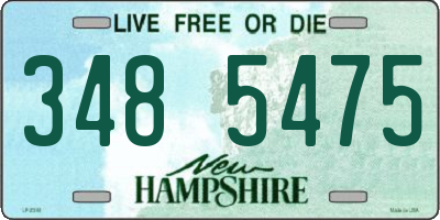 NH license plate 3485475
