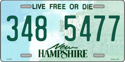 NH license plate 3485477