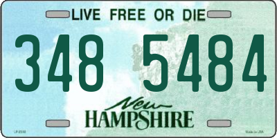 NH license plate 3485484