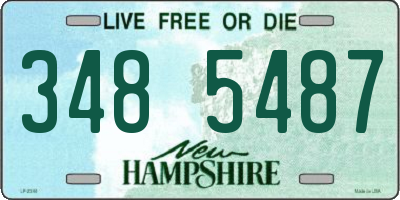 NH license plate 3485487