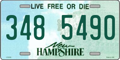 NH license plate 3485490