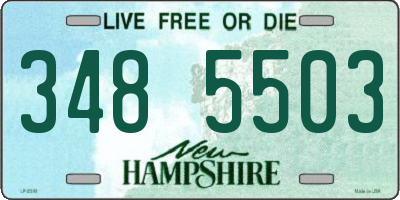 NH license plate 3485503