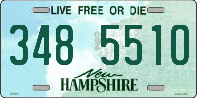 NH license plate 3485510