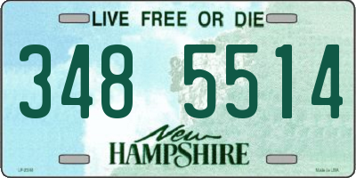 NH license plate 3485514