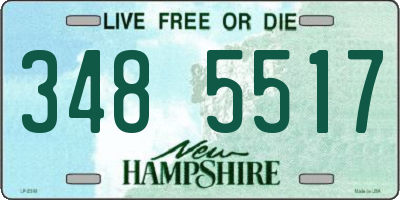 NH license plate 3485517