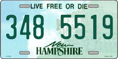NH license plate 3485519