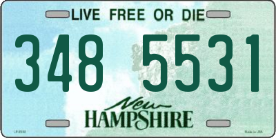 NH license plate 3485531