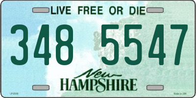 NH license plate 3485547
