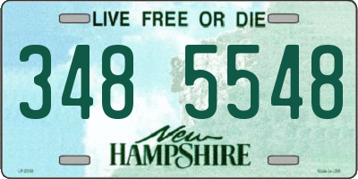 NH license plate 3485548
