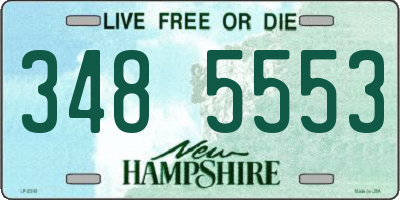 NH license plate 3485553