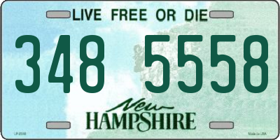 NH license plate 3485558