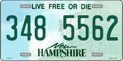 NH license plate 3485562