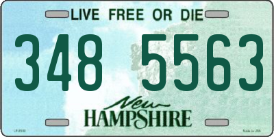 NH license plate 3485563
