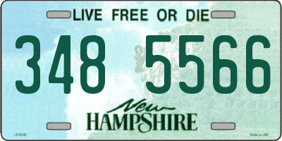 NH license plate 3485566