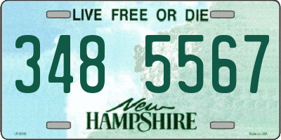 NH license plate 3485567