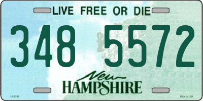NH license plate 3485572
