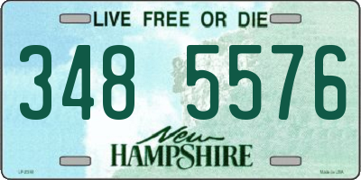 NH license plate 3485576