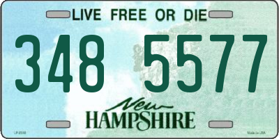 NH license plate 3485577