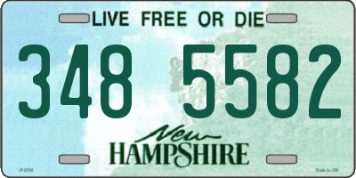 NH license plate 3485582