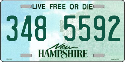 NH license plate 3485592