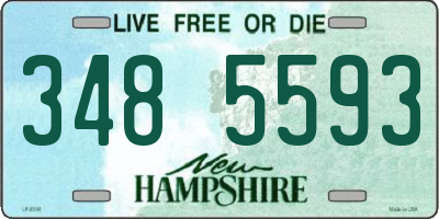 NH license plate 3485593