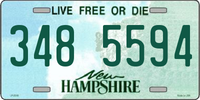 NH license plate 3485594