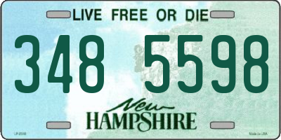NH license plate 3485598