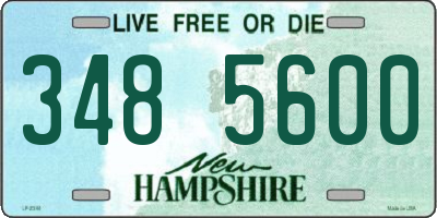 NH license plate 3485600
