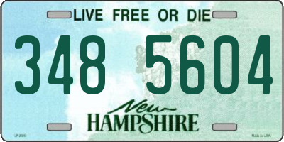 NH license plate 3485604