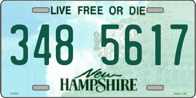 NH license plate 3485617