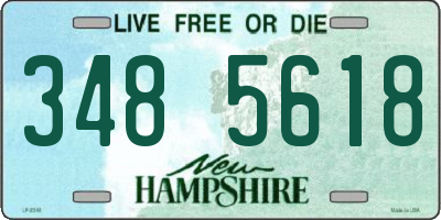 NH license plate 3485618