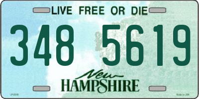 NH license plate 3485619
