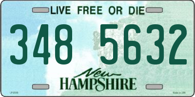 NH license plate 3485632