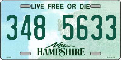 NH license plate 3485633